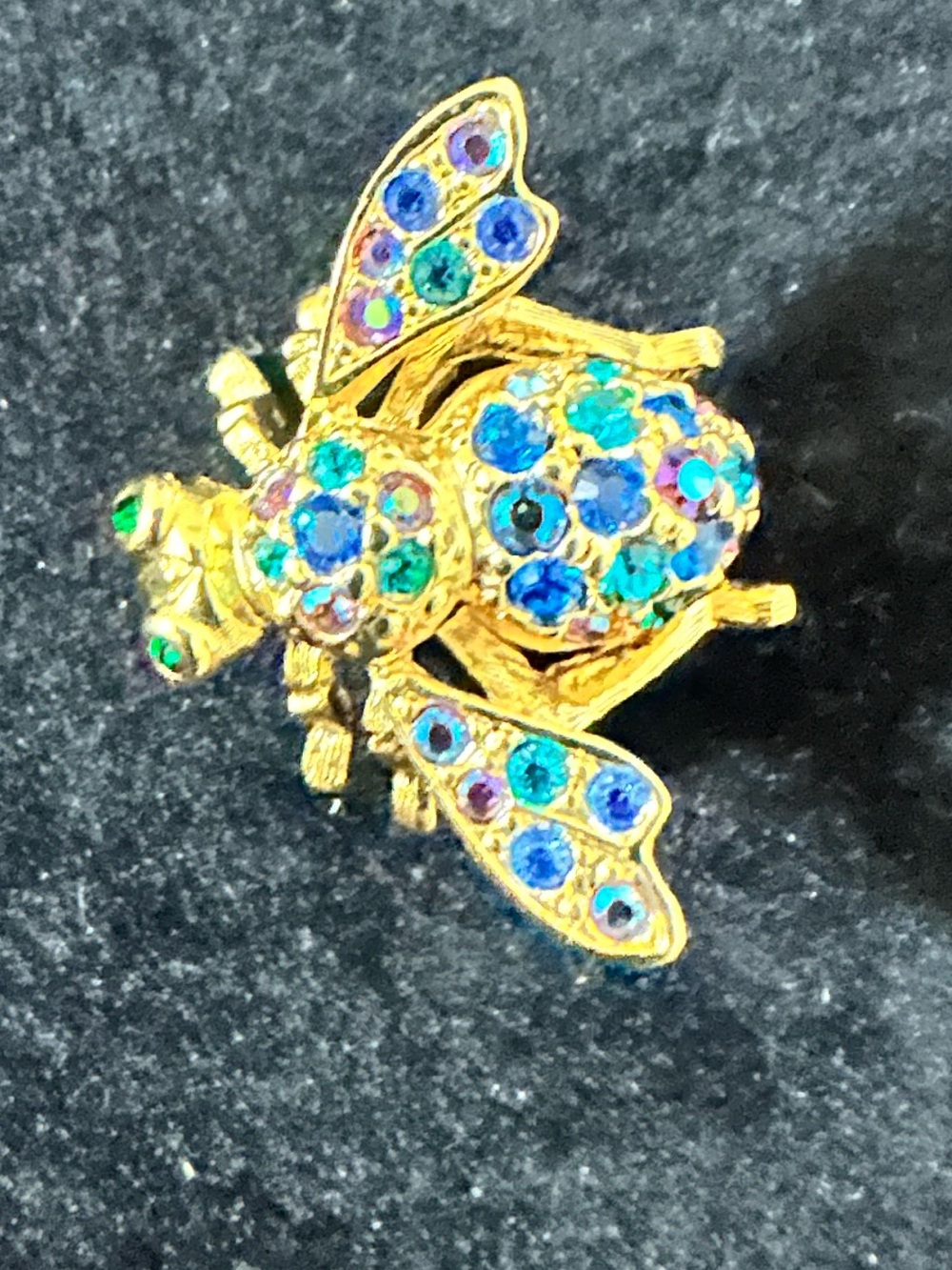 Joan Rivers Classics Collection rhinestone bee brooch